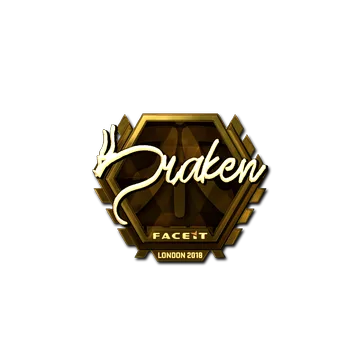 Sticker | draken (Gold) | London 2018