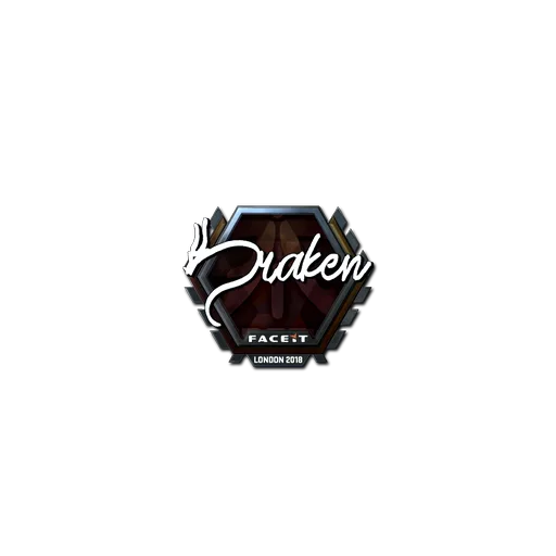 Наклейка | draken (металлическая) | Лондон-2018