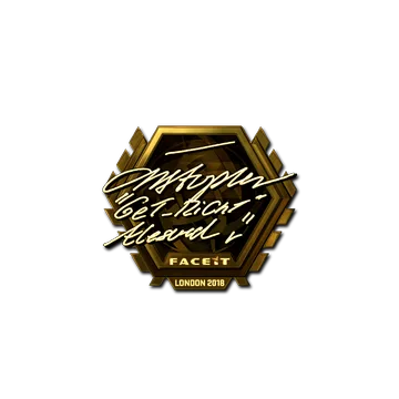 Sticker | GeT_RiGhT (Gold) | London 2018