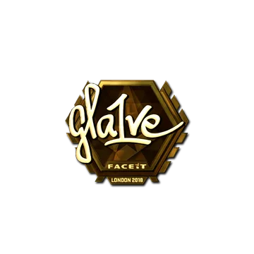 Sticker | gla1ve (Gold) | London 2018