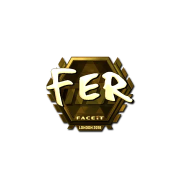 Sticker | fer (Gold) | London 2018