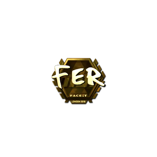 Sticker | fer (Gold) | London 2018