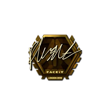 Sticker | flusha (Gold) | London 2018