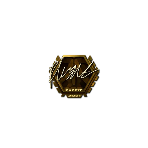 Sticker | flusha (Gold) | London 2018