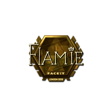 Sticker | flamie (Gold) | London 2018