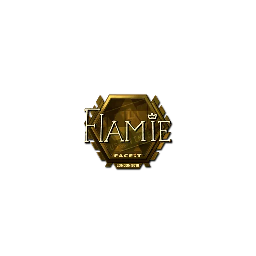 Sticker | flamie (Gold) | London 2018