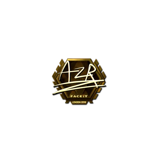 Наклейка | AZR (золотая) | Лондон-2018