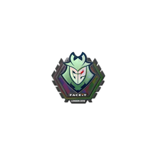 Наклейка | G2 Esports (голографическая) | Лондон-2018