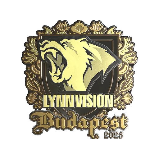 Наклейка | Lynn Vision (золотая) | Будапешт-2025