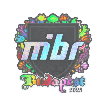Наклейка | MIBR (голографическая) | Будапешт-2025