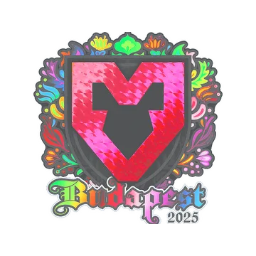 Наклейка | MOUZ (голографическая) | Будапешт-2025