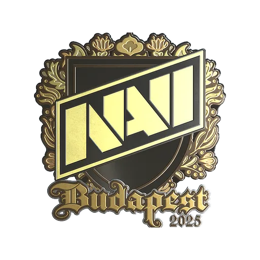 Наклейка | Natus Vincere (золотая) | Будапешт-2025