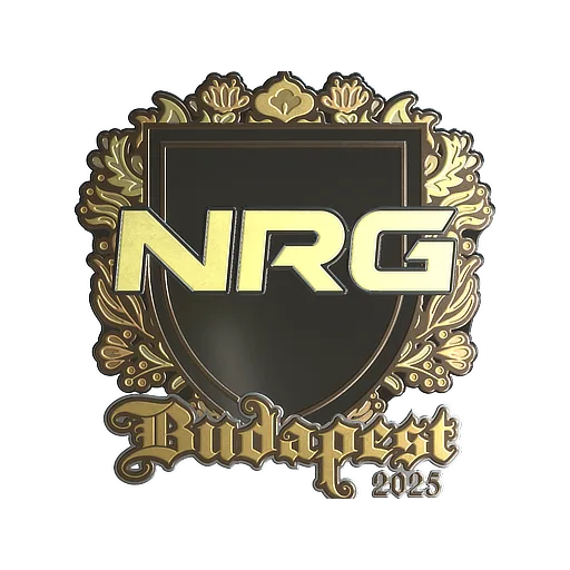 Наклейка | NRG (золотая) | Будапешт-2025