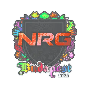 Наклейка | NRG (голографическая) | Будапешт-2025