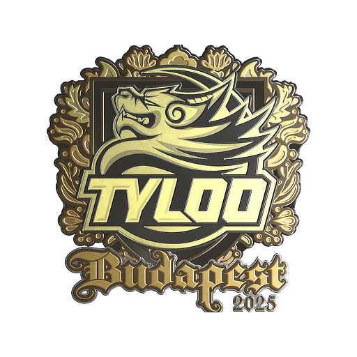 Наклейка | TYLOO (золотая) | Будапешт-2025