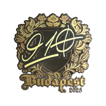 Sticker | 910 (Gold) | Budapest 2025