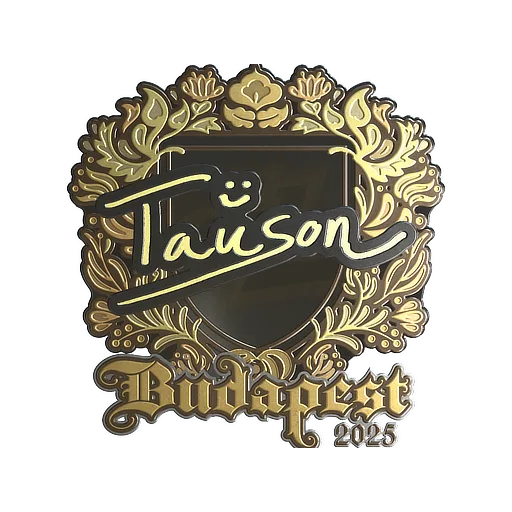 Наклейка | Tauson (золотая) | Будапешт-2025
