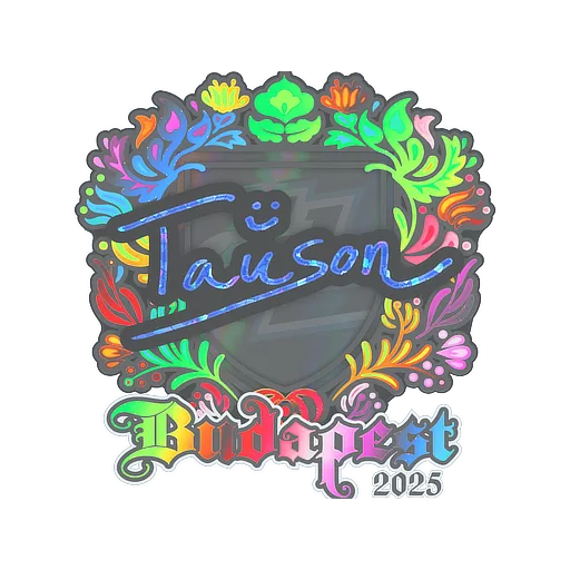 Наклейка | Tauson (голографическая) | Будапешт-2025