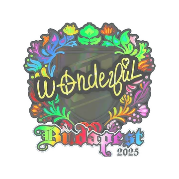 Sticker | w0nderful (Holo) | Budapest 2025