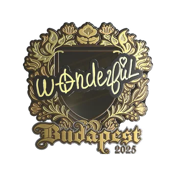 Sticker | w0nderful (Gold) | Budapest 2025