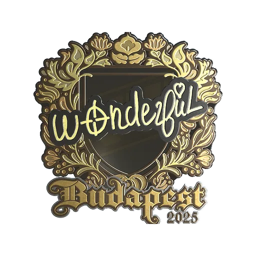 Sticker | w0nderful (Gold) | Budapest 2025