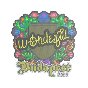 Sticker | w0nderful (Embroidered) | Budapest 2025