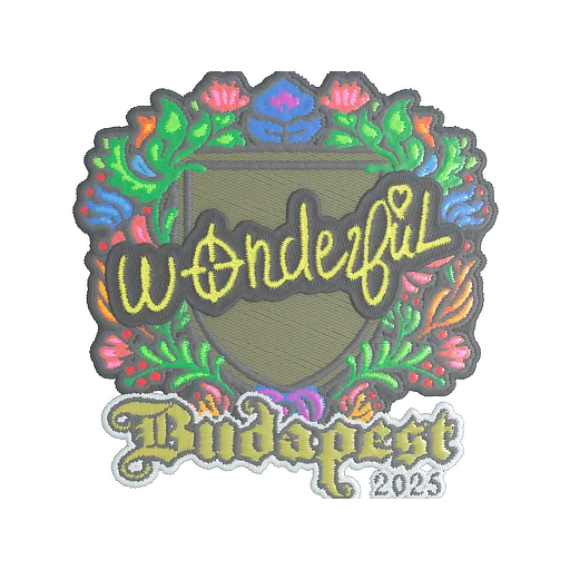 Sticker | w0nderful (Embroidered) | Budapest 2025