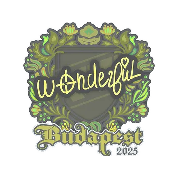 Sticker | w0nderful | Budapest 2025
