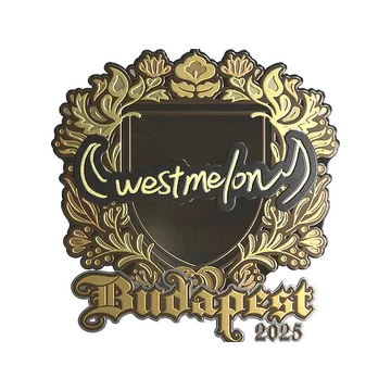 Sticker | westmelon (Gold) | Budapest 2025