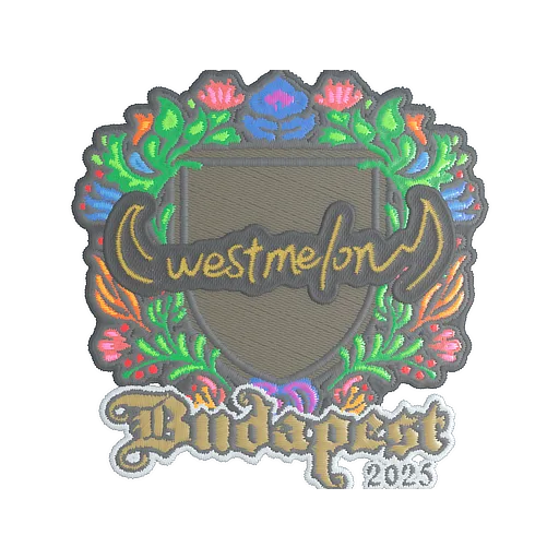 Sticker | westmelon (Embroidered) | Budapest 2025