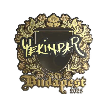 Sticker | YEKINDAR (Gold) | Budapest 2025