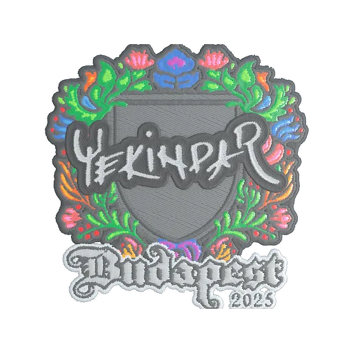 Наклейка | YEKINDAR (вышитая) | Будапешт-2025