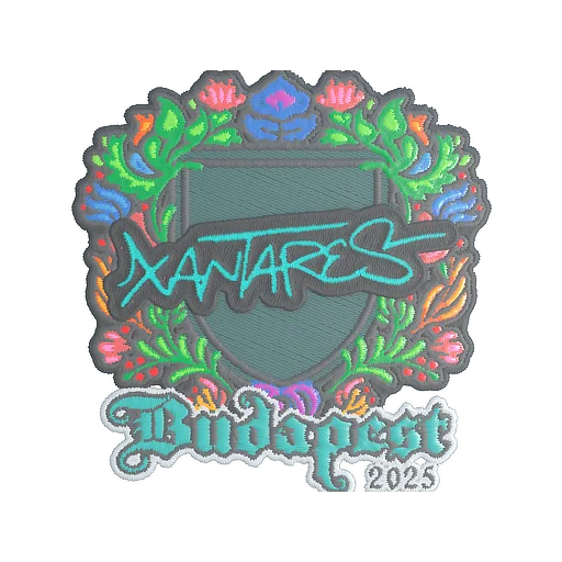 Наклейка | XANTARES (вышитая) | Будапешт-2025