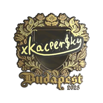 Sticker | xKacpersky (Gold) | Budapest 2025