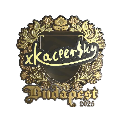 Sticker | xKacpersky (Gold) | Budapest 2025