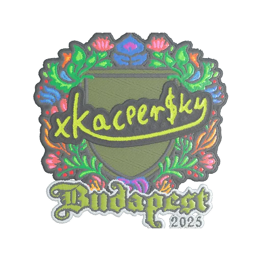 Наклейка | xKacpersky (вышитая) | Будапешт-2025