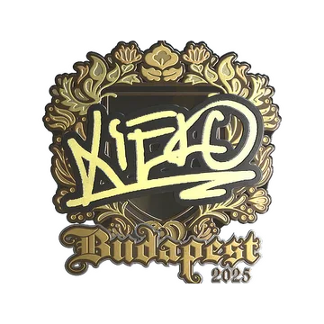 Sticker | xiELO (Gold) | Budapest 2025