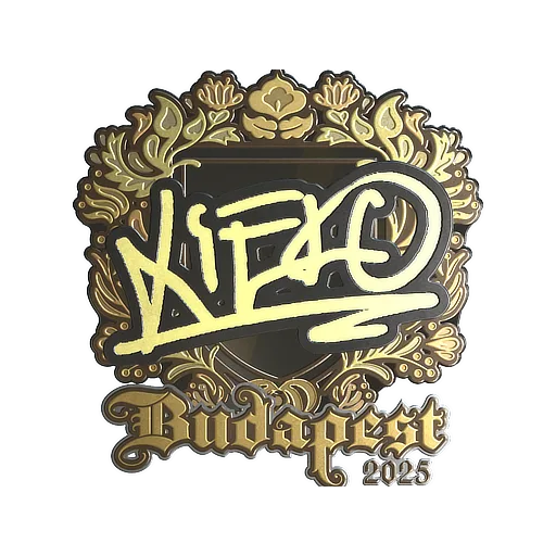 Sticker | xiELO (Gold) | Budapest 2025