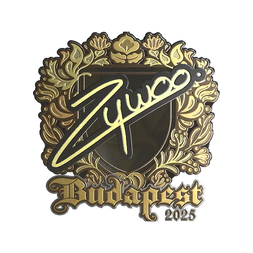 Sticker | ZywOo (Gold) | Budapest 2025