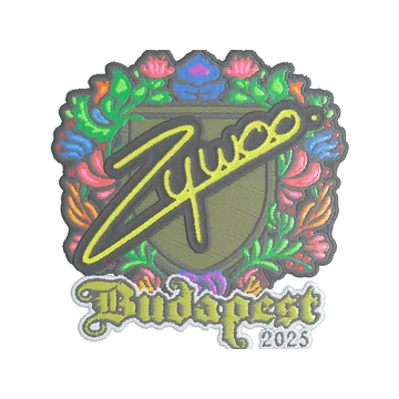 Sticker | ZywOo (Embroidered) | Budapest 2025