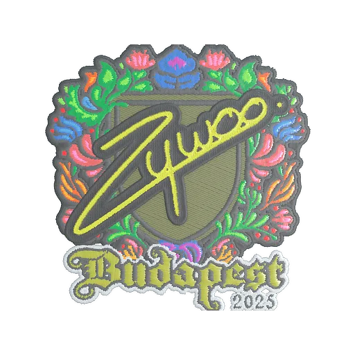 Sticker | ZywOo (Embroidered) | Budapest 2025
