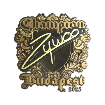 Sticker | ZywOo (Gold, Champion) | Budapest 2025