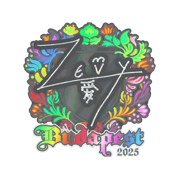 Sticker | zevy (Holo) | Budapest 2025