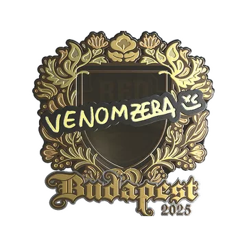 Sticker | venomzera (Gold) | Budapest 2025