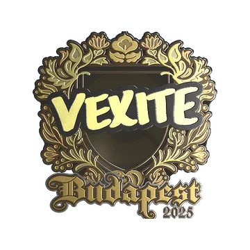 Sticker | vexite (Gold) | Budapest 2025