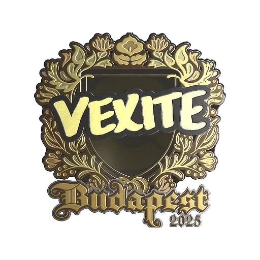 Наклейка | vexite (золотая) | Будапешт-2025