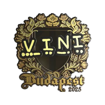 Sticker | VINI (Gold) | Budapest 2025