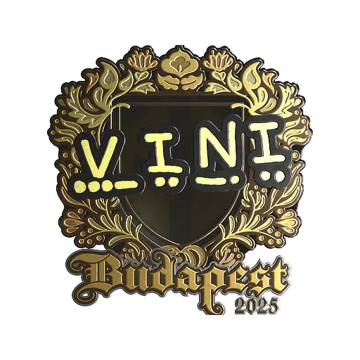 Sticker | VINI (Gold) | Budapest 2025
