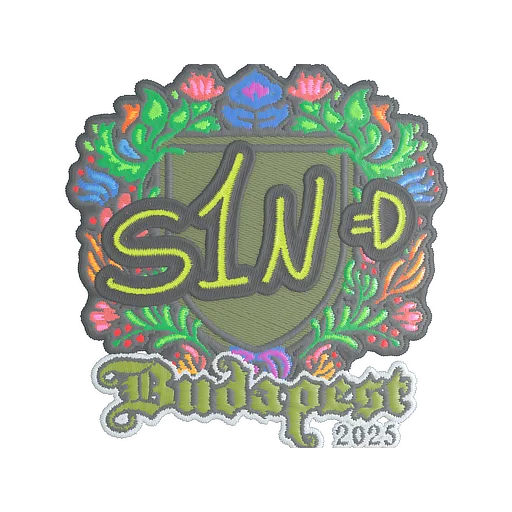 Sticker | s1n (Embroidered) | Budapest 2025
