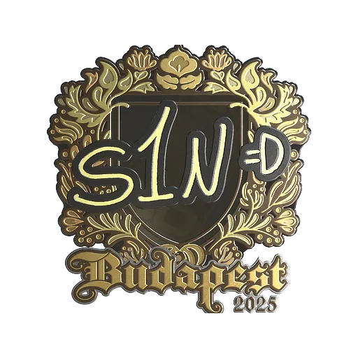 Sticker | s1n (Gold) | Budapest 2025